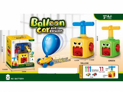 Balloon Car Air Power - Wyrzutnia balonów - Zabawka na napęd balonowy