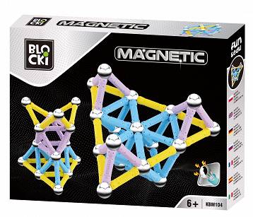 Klocki Magnetyczne BLOCKI Magnetic KBM104 - 75 elementów