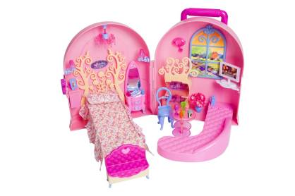 Domek dla lalki w walizce - dom dla lalki