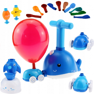 Power Balloon - Wyrzutnia balonów - Zabawka na napęd balonowy - Wieloryb