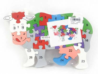 PUZZLE DREWNIANE KRÓWKA